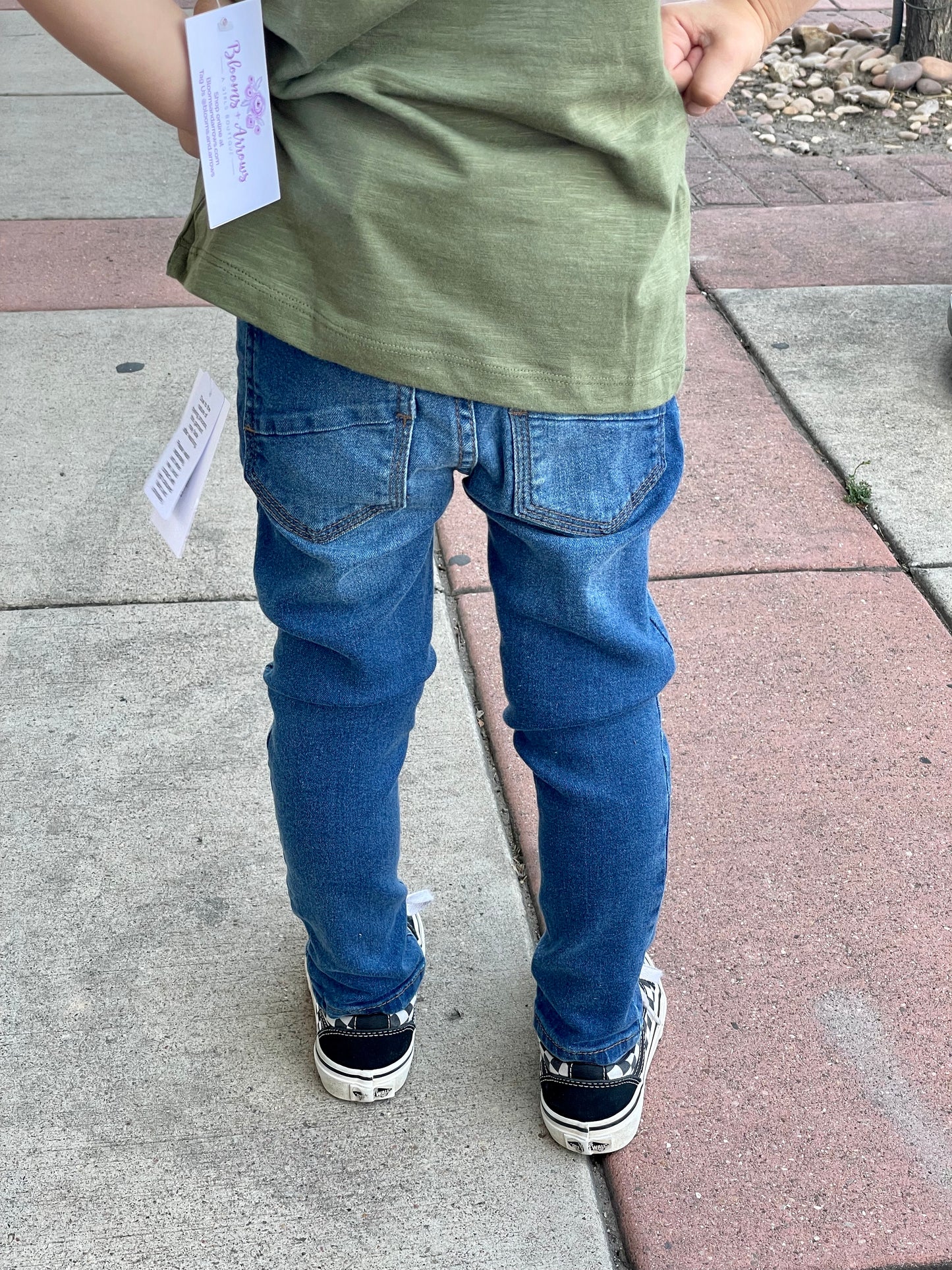 Boys Skinny Jeans - Mid Wash