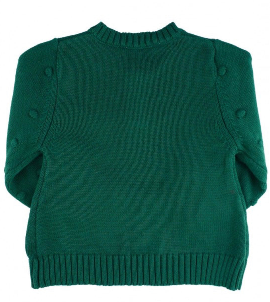 Evergreen V Neck Bobble Sweater