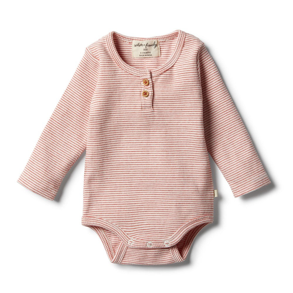 Babes - Organic Chilli Stripe Bodysuit