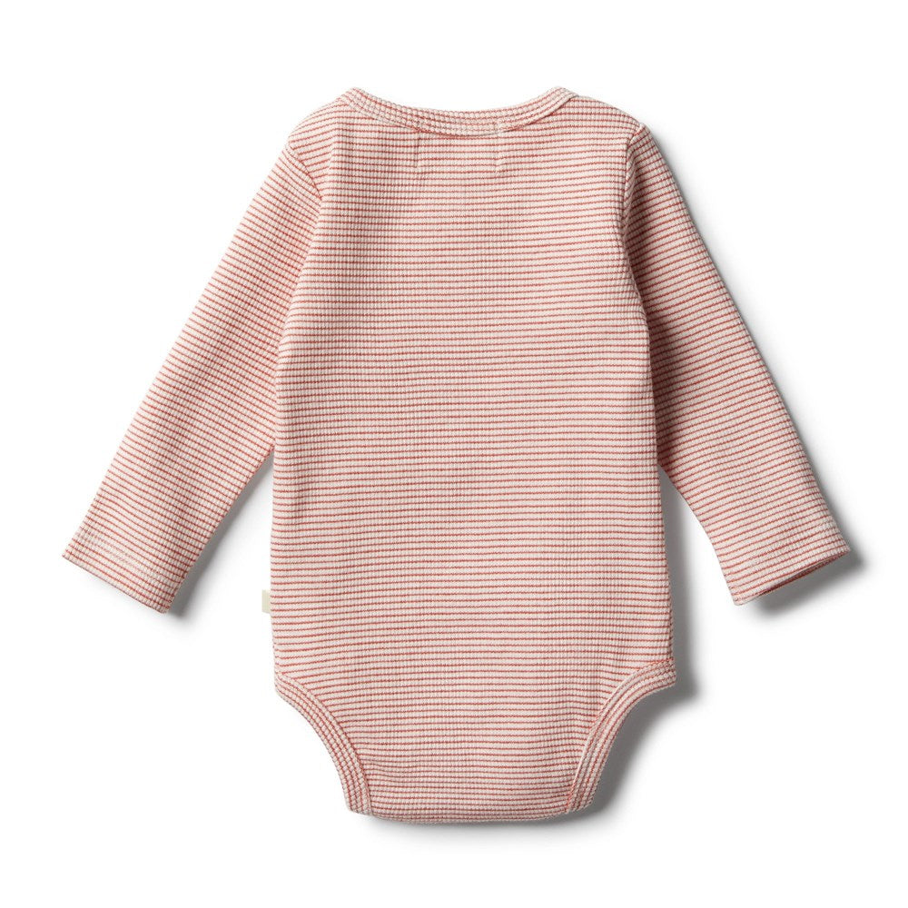 Babes - Organic Chilli Stripe Bodysuit