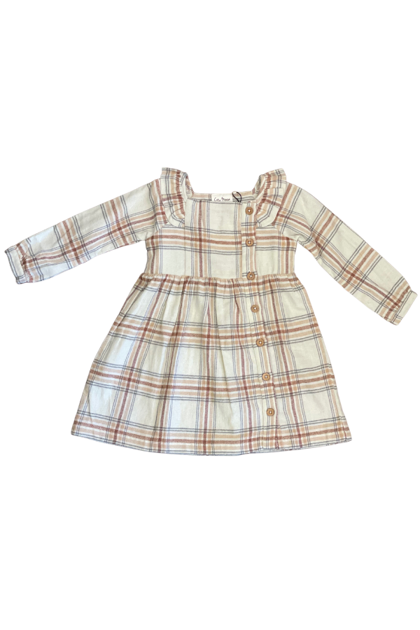 Hunter Flannel Button Dress