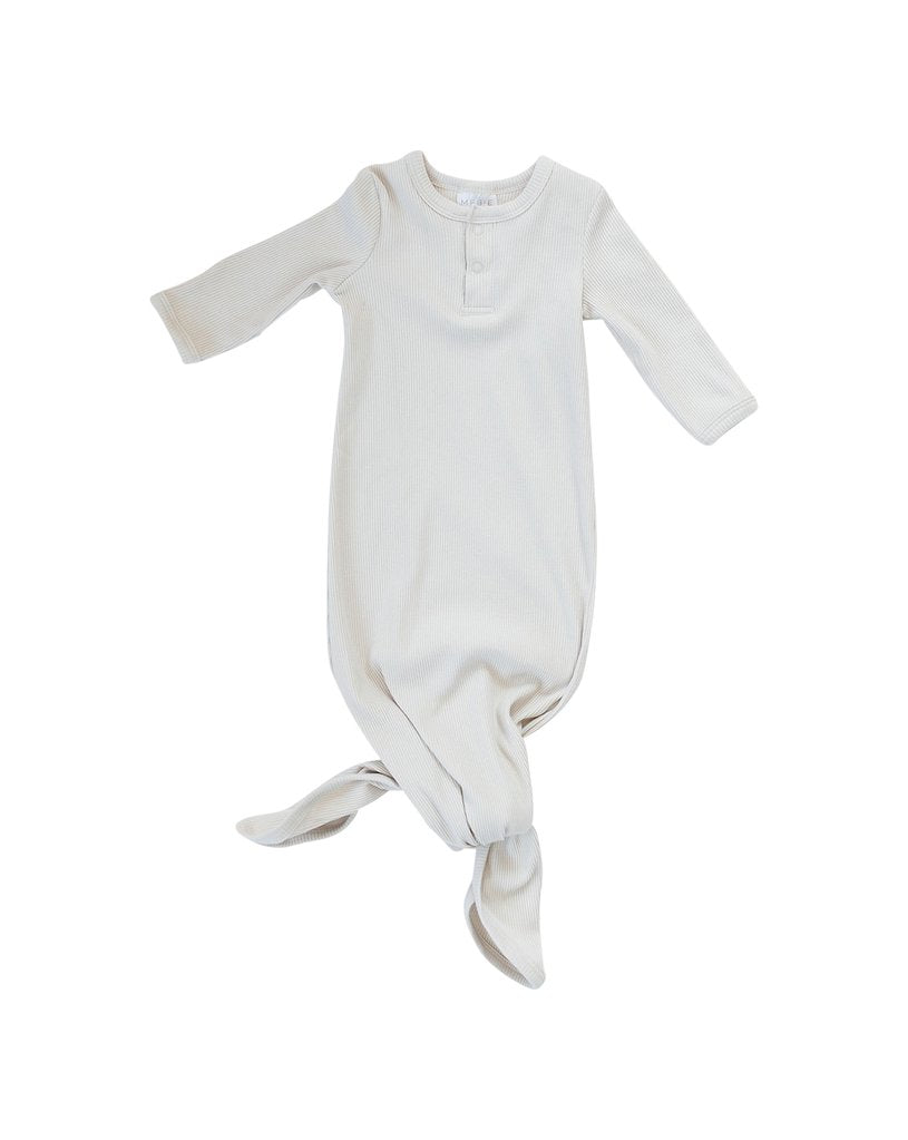 Organic Cotton Ribbed Gown