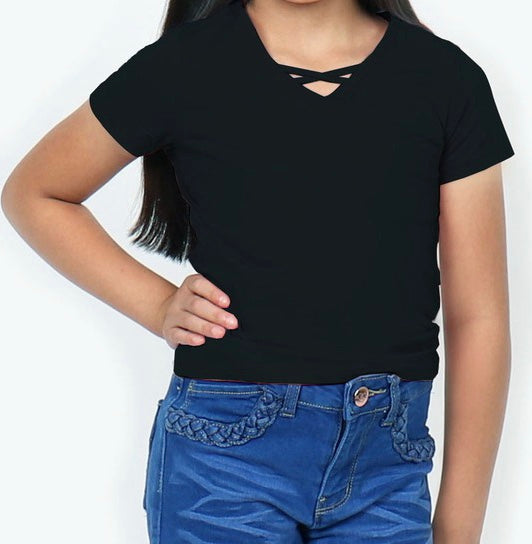 Tween - Black Basic Tee