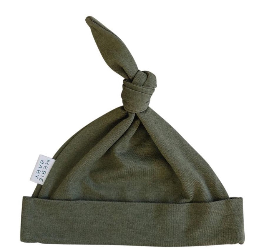 Baby Gown Coordinating Knot Hat