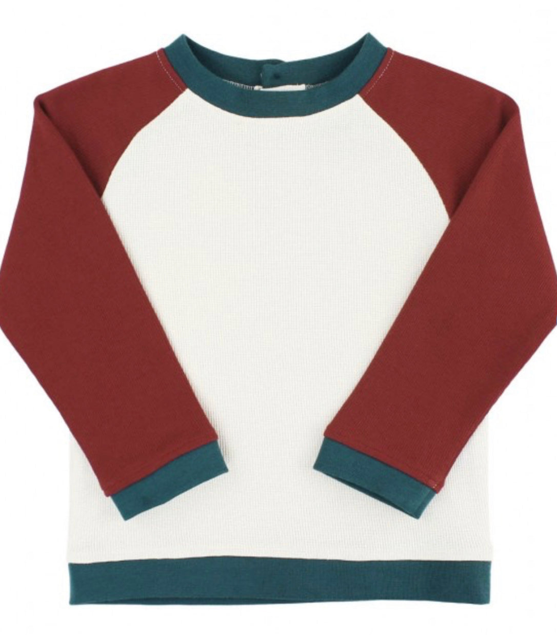 Boys Rosewood Color Block Sweatshirt