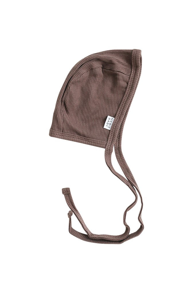 Organic Cotton Ribbed Bonnet