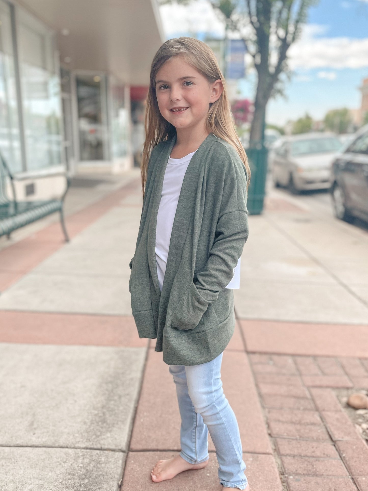 Olive Cardigan Sweater