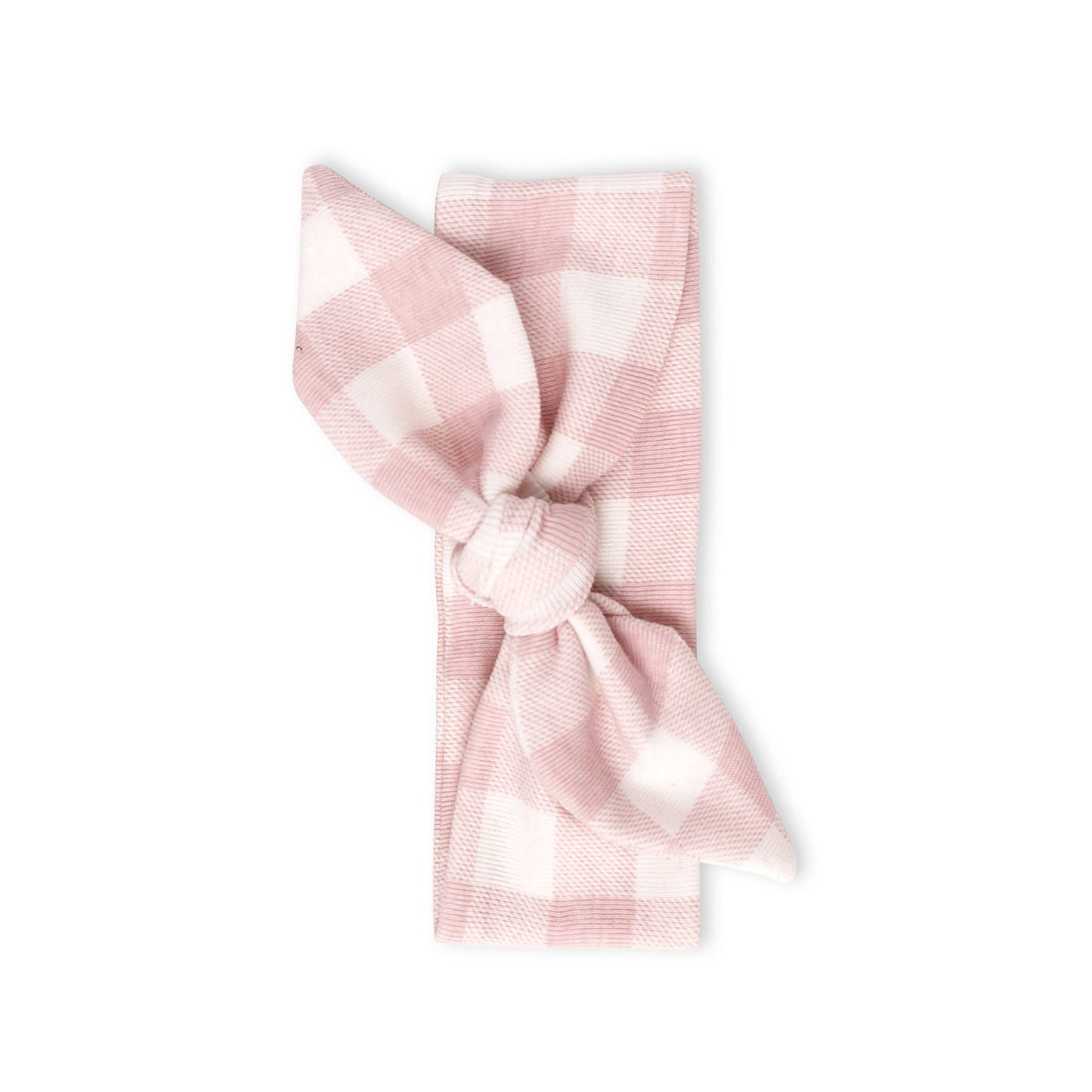 Pink Gingham Headband