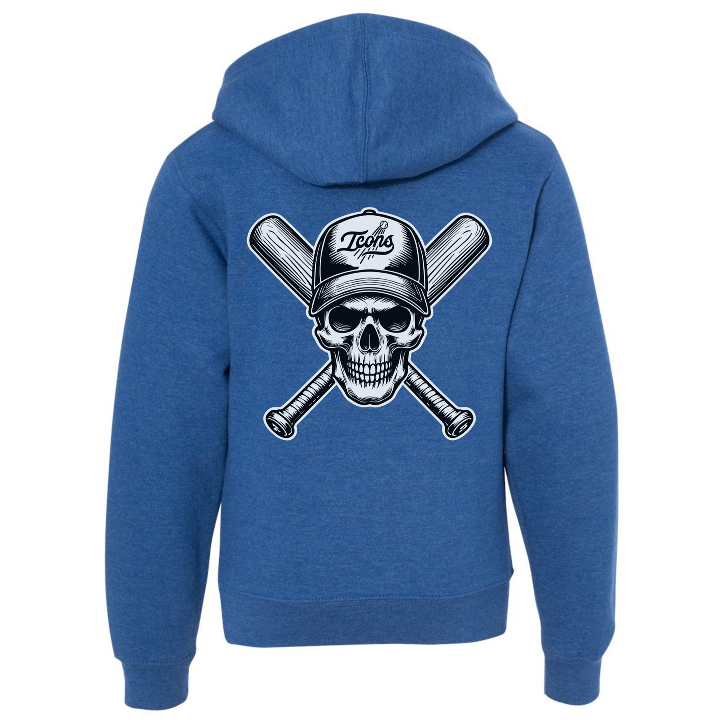 Youth Icons Black Skull Hoodie