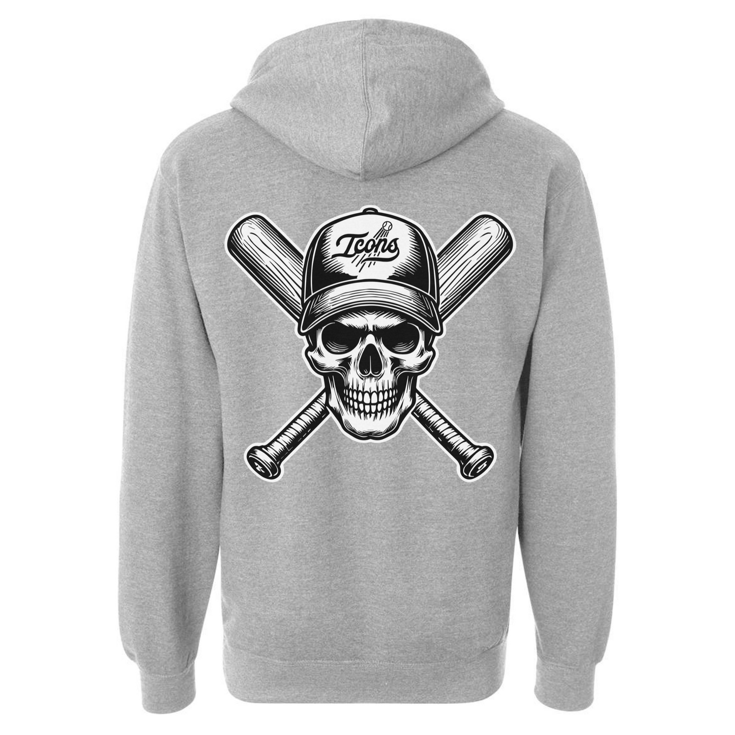 Icons Black Skull Hoodie