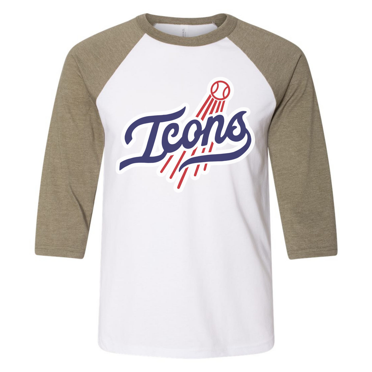 Icons Military Green Raglan Tee