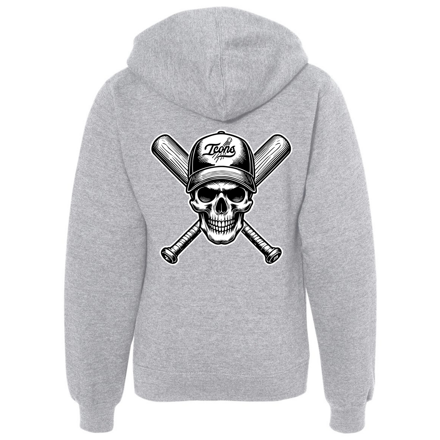 Youth Icons Black Skull Hoodie