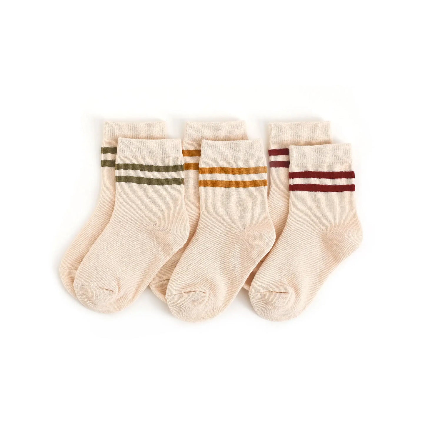 Vanilla Striped Midi Sock Pack